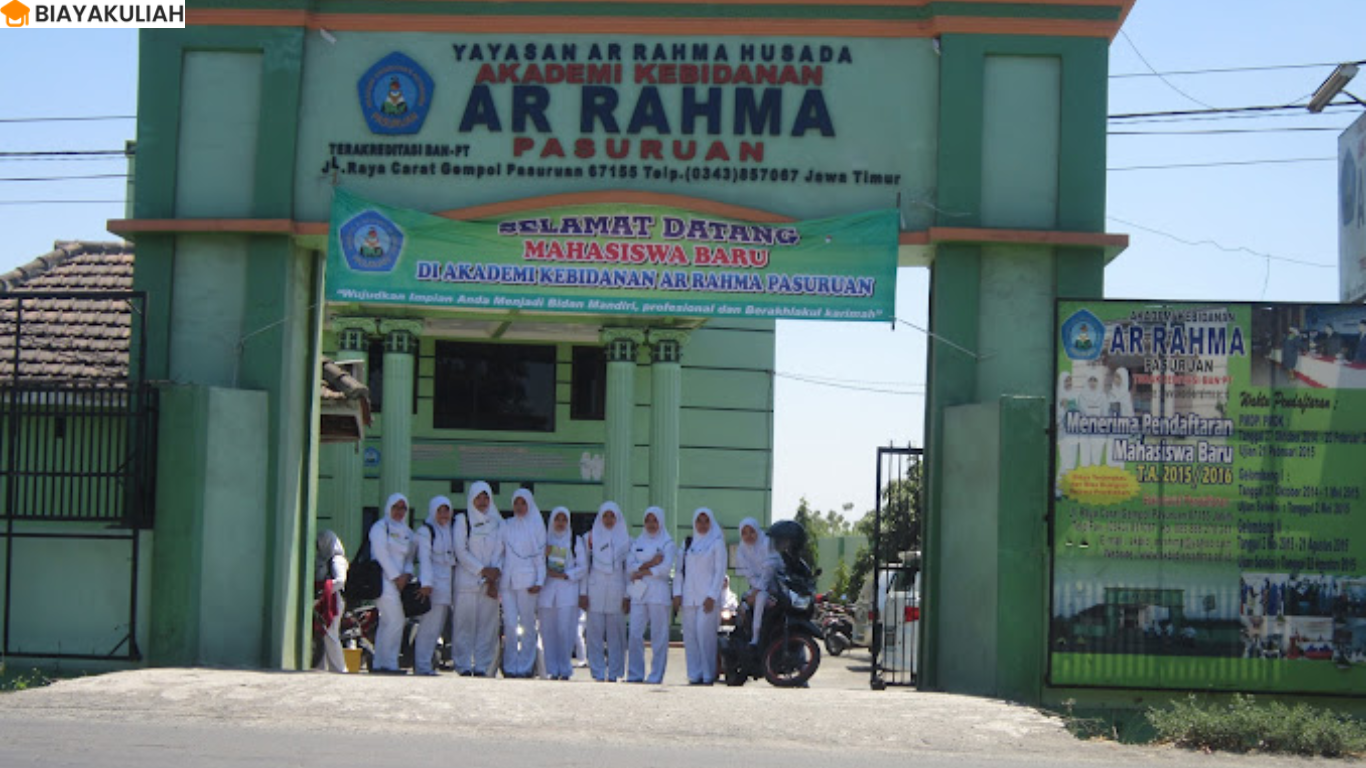 biaya kuliah AKADEMI KEBIDANAN AR RAHMA PASURUAN